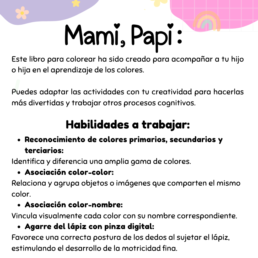 Librito para colorear