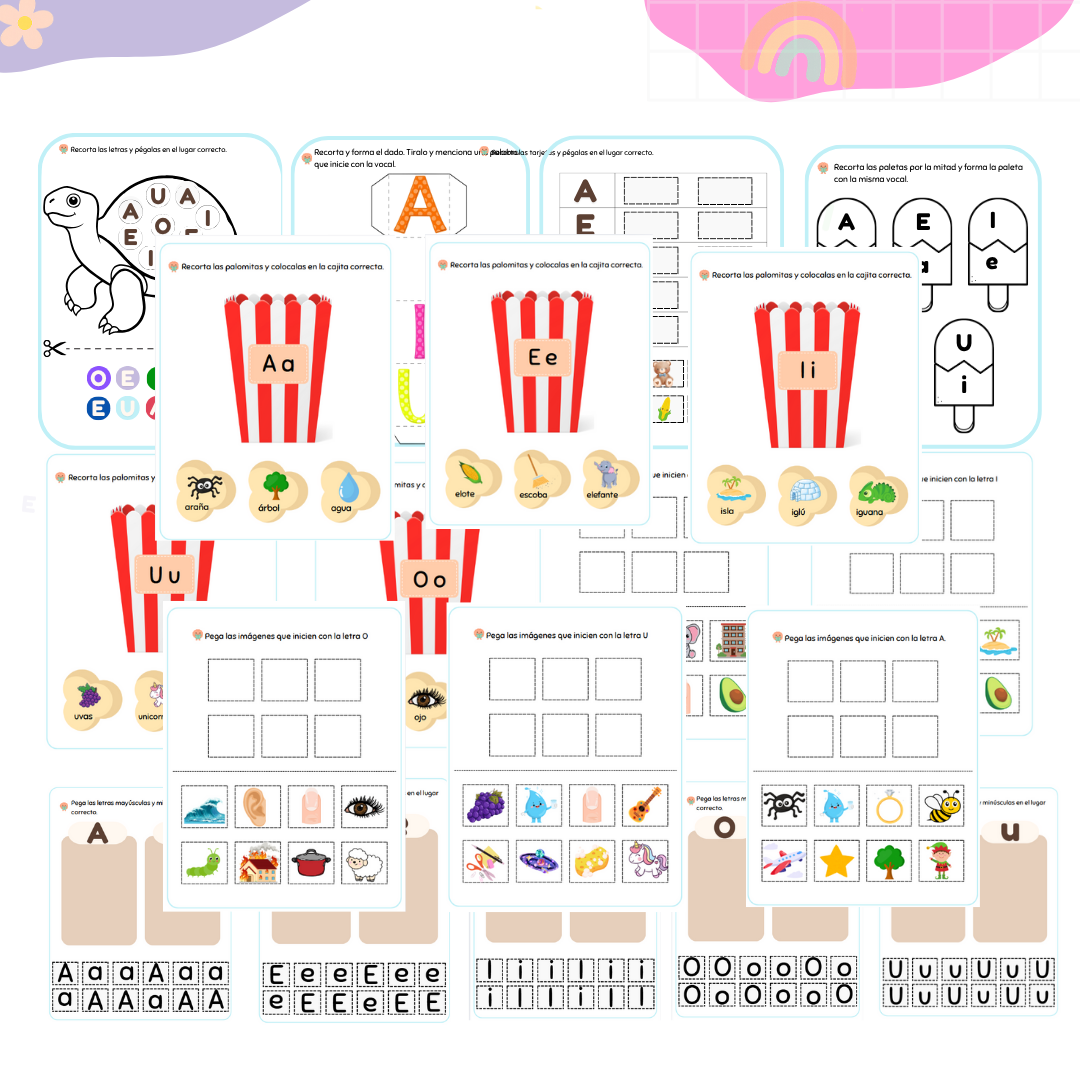 Librito Recortable de Vocales