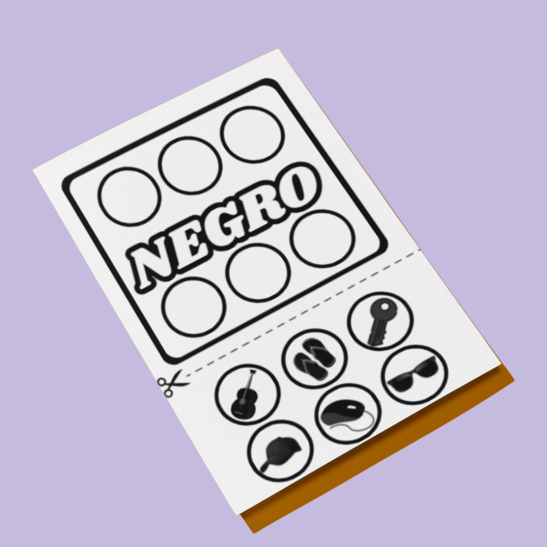 Tarjetas Visuales de Colores