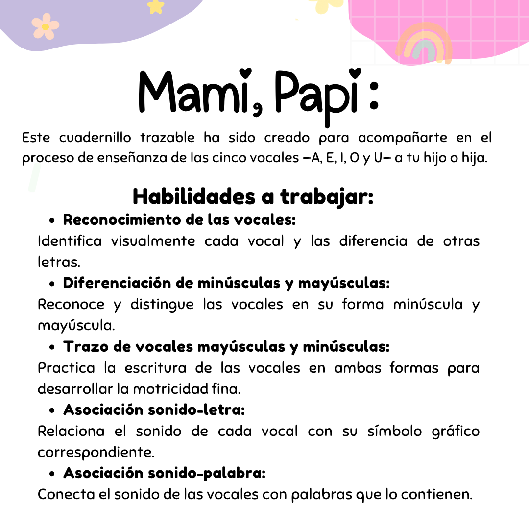 Librito Trazable de Vocales