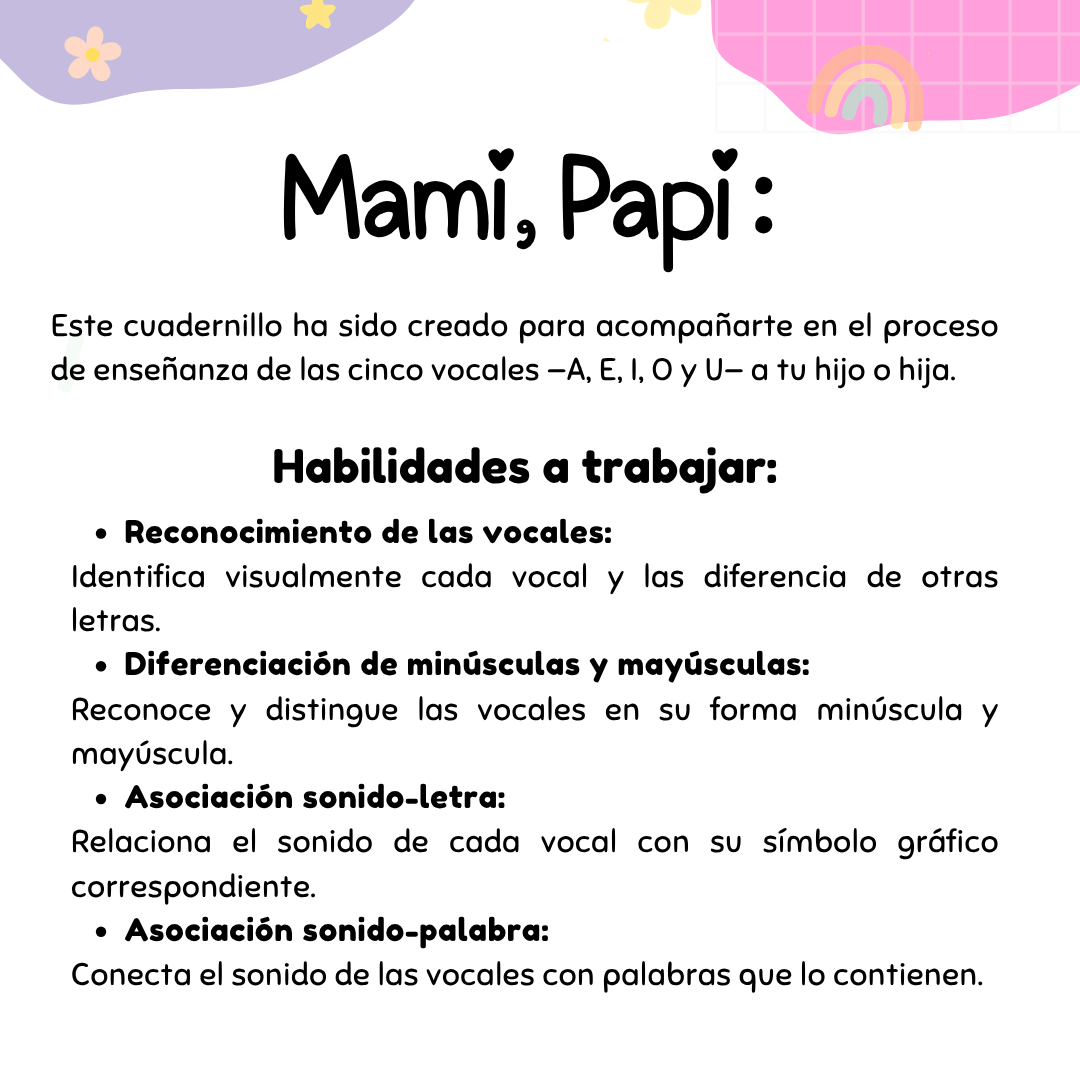 Librito Recortable de Vocales