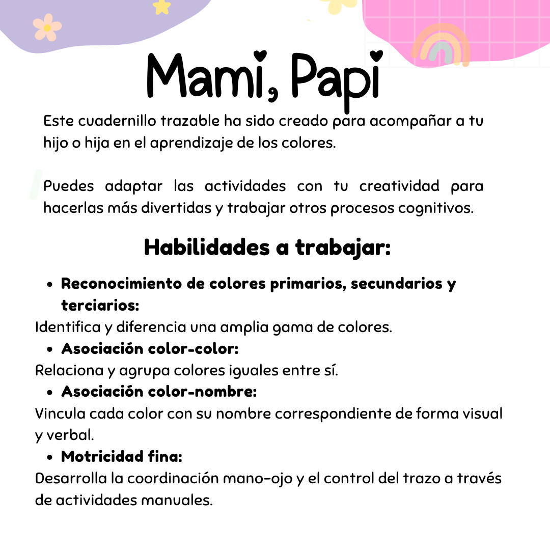 Librito Trazable de Colores