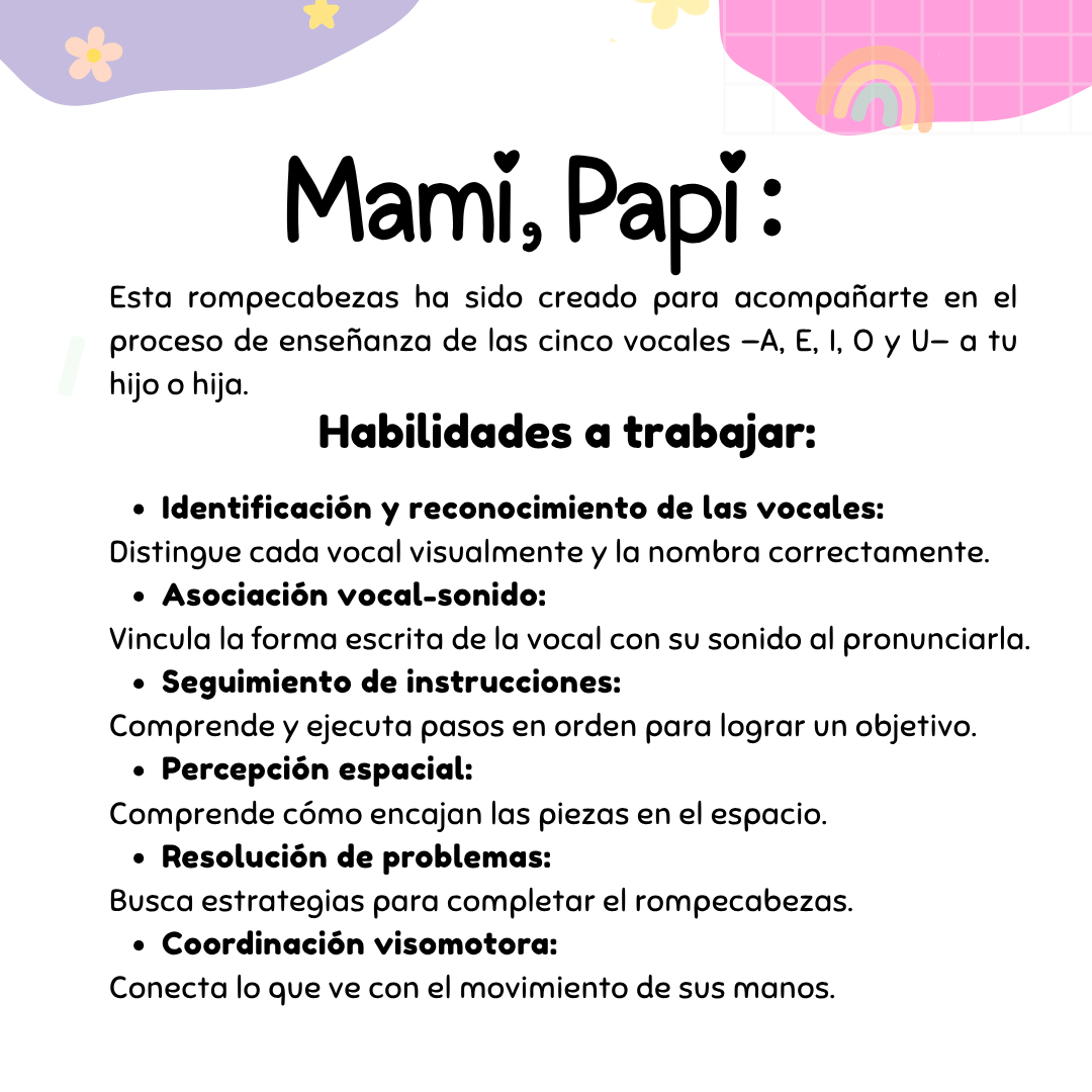 Rompecabeza de Vocales