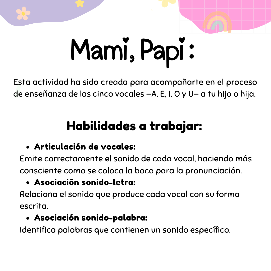 Pronunciando las Vocales